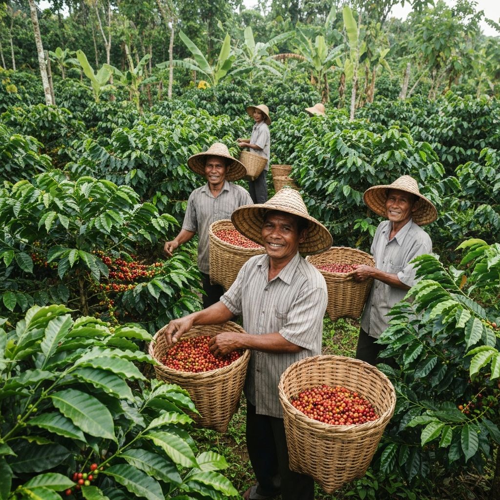 Coffee farm in Indonesia